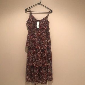 Floral, smocked dress with ruffles/layers